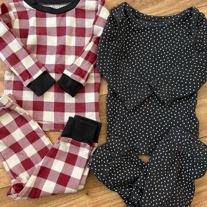 2 pairs baby pajamas - Burt’s bees baby and cotton on